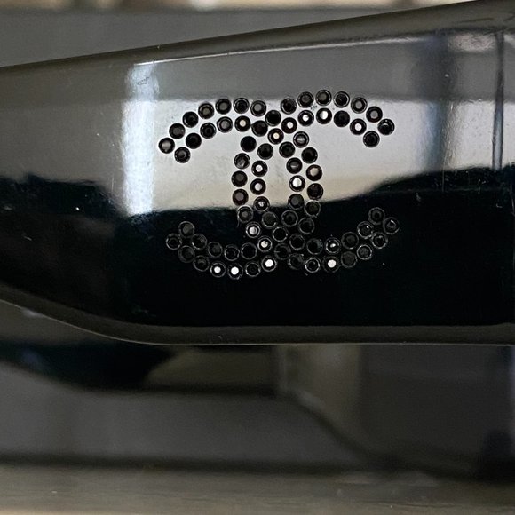 Chanel Black Sunglasses with Black Swarovski Crystals 🖤 - Picture 4 of 6